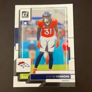 Justin Simmons: Denver Broncos, Safety 2022 Panini Donruss Football #269